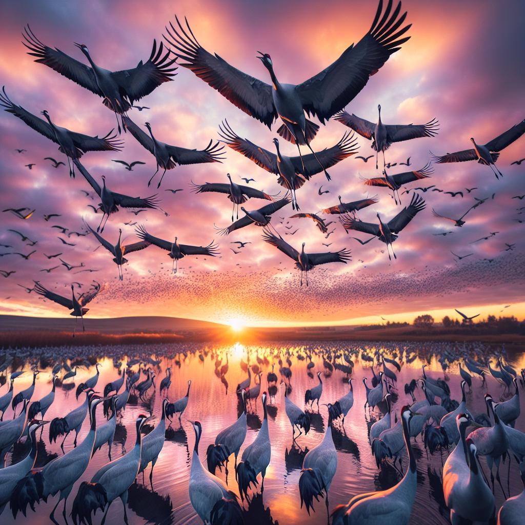 Warum schreien die Kraniche beim Fliegen?